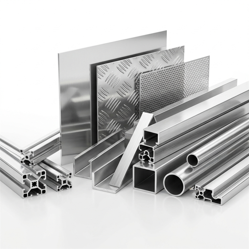 Perfil d'extrusion estructurala d'aliatge d'alumini 6061 de nauta performància