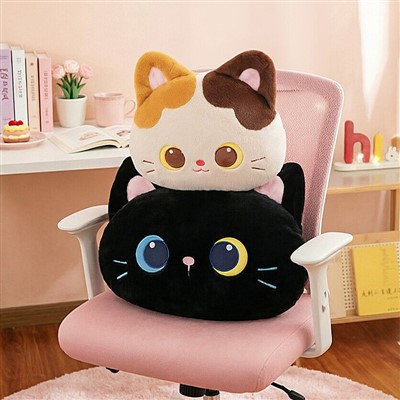 Linda E Adorable Tri-Color Gat E Gat Negre Coissin E Peluche